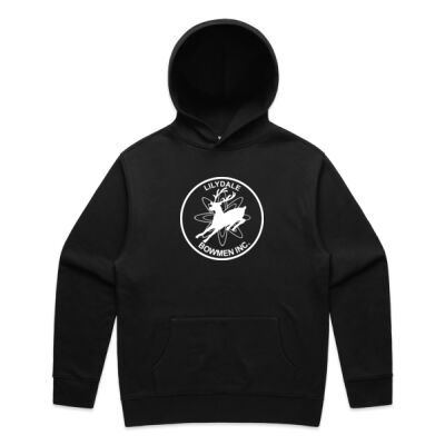 Mens PREMIUM Relaxed Hoodie white logo Thumbnail