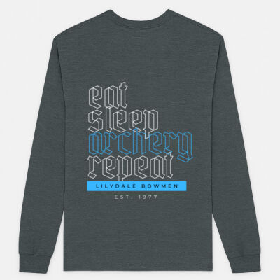 Mens Long Sleeve Tshirt Eat Sleep Archery Thumbnail